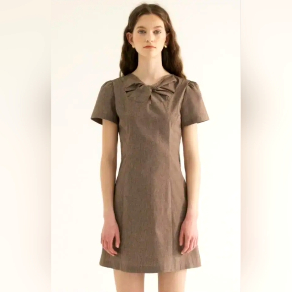 Brown Mini Dress, XS